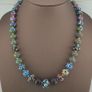 Antique Venetian Style Thousand Skunk Eyes Glass Beads Necklace Image 2