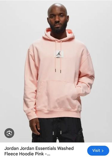 Jordan Flight Fleece Hoody in Pink