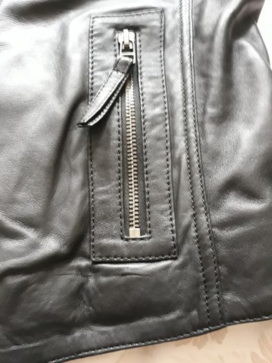 New Black Leather Jacket - womans