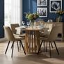 Tovo Extendable Round Dining Table Laminated 100-140cm Image 8
