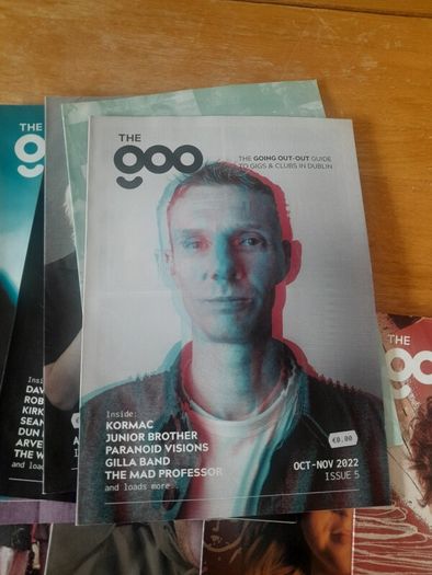 Complete 1 Year Collection of 'The Goo', Dublin Independant Music Magazine, Issues 0-11. 2022 to 2023, featuring Soak, David Keenan, The Murder Capital, Grave Goods, Kormac, Jape, Planned, Meryl Streek, Ailbhe Reddy, David Kitt and more.