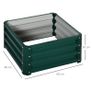 Set of Two 60 x 60cm Steel Planter Boxes - Green Image 2