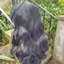 Sexy black curly wig for crossdresser Image 2