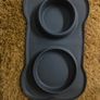Pecute Dog Bowls Non Slip, Stainless Steel Double Bowls Set with Non-Spill Silicone Mats Tray. Image 6