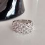 Platinum Plated Crystal Ring Image 4
