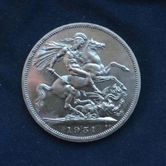 1951 Limited Issue British Five Shilling/ Crown