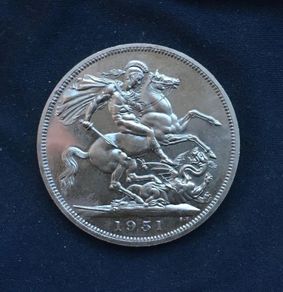 1951 Limited Issue British Five Shilling/ Crown