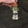 925 Sterling Silver Italian Clown Playing Violin Statue Image 3
