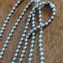 Vintage beautiful blue eye pendant on a long chain. Image 4