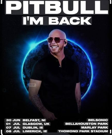 Pitbull Tickets x2 - Limerick