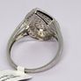 Cubic Zirconia Ring in Rhodium Overlay Sterling Silver Image 6