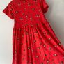 Red Vintage Style Peter Pan Collar Dress Image 5