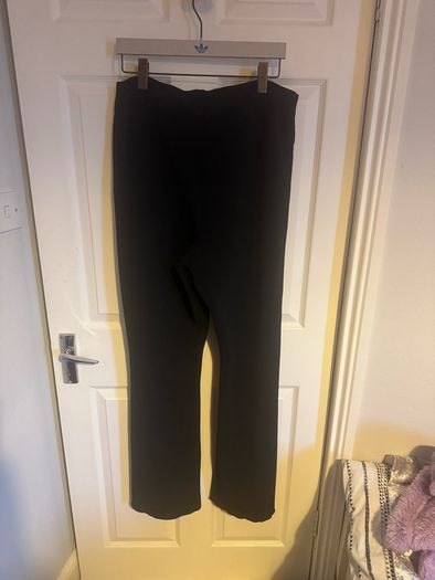 BNWT Primark black heavy flared elastic pants size XL big fitting UK20/22 Tall Free post