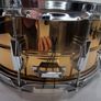 Ludwig Smooth Bronze Vintage Monroe Badge 14 x 6.5 Snare Drum Image 4