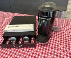 Nespresso Vertuo Plus with capsule storage