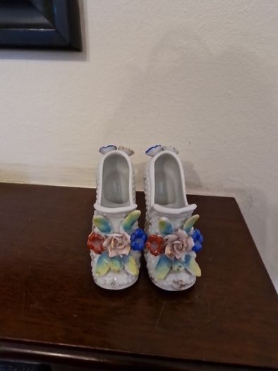 vintage porcelain shoes