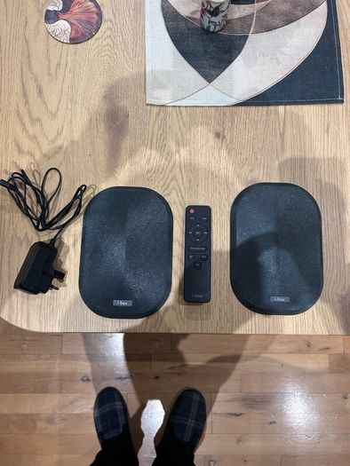 Microwave and Bluetooth speakers