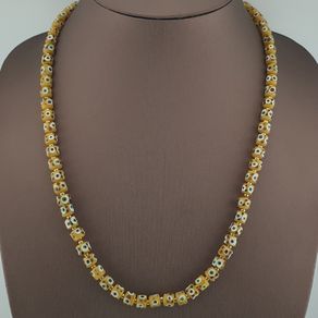 Vintage Venetian Style Tiny Eyes Glass Beads Necklace