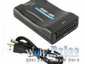 38222 SCART To HDMI Video Audio Upscale Converter Adapter HD 1080P