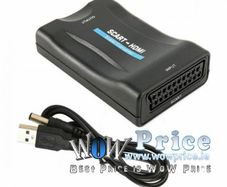 38222 SCART To HDMI Video Audio Upscale Converter Adapter HD 1080P