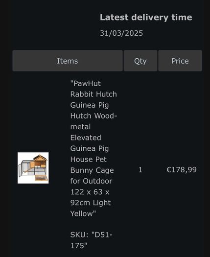 Rabbit Outdoor hutch