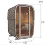 Premium 2 person sauna Harvia electric Image 7