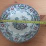 Fabulous Antique, 1850s Polychrome Transferware Plate with Hand Painted Elements by Francis Morley and Co. in the Rare "Cleopatra" Pattern, Circa 1845-1858 Image 7