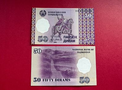 Tajikistan  50. Diram  1999  Pick  13a. ( Uncirculated )
