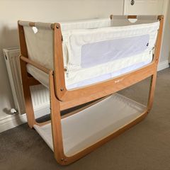 Snuzpod 4 Bedside Crib with Mattress - Natural