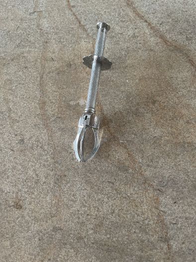 Vintage French Silver Plated Bar Tongs: Ice Cube Grabber