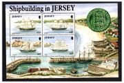 1992 Jersey Shipbuilding in Jersey Commemorative Stamp Miniature Sheet Mint Never Hinged (MNH)