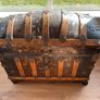 Vintage American Dome-Top Steamer Trunk / Storage Chest Image 2