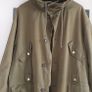Oasis Reunion Ready !!! Indie Khaki 100% cotton parka Sz M/ L (Measures 24 inches pit to pit) Image 6