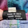 VINTAGE 1990s rainbow tie dye corduroy cotton flares S M Made in India Pride lgbtq festival Image 8