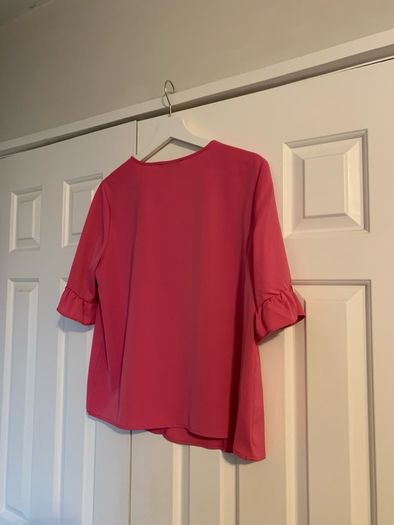 Rowan Avenue Pink Bell Sleeve Top
