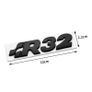 MK4 R32 Chrome Black Grill Badge R32 Logo Inscription Genuine OEM for GOLF Part Car Emblem Fender Side Rear Trunk Badge Logo Sticker Image 3