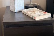 IKEA MALM black bedside cabinet