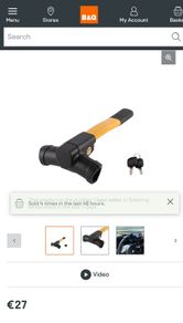 steering wheel lock