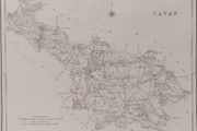 Cavan 1837 Antique Map Including Baronies