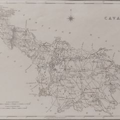 Cavan 1837 Antique Map Including Baronies