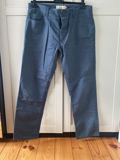 Next Men's Blue Grey Straight fit Chinos 36R