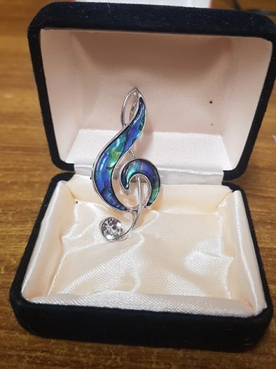 Modern Music Brooch