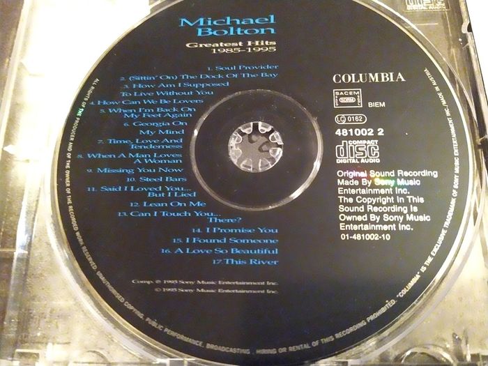 Michael Bolton Greatest Hits Cd
