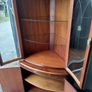 Mahogany glass corner cabinet Image 3