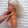 Barbie 1999 Blonde Hair Blue Eyes Doll Styling Head Mattel approx. 20 cm. Used Please see photos Image 10