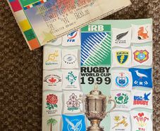 Very Rare 1999 Ireland v USA - Rugby World Cup Pool E Programme & Match Ticket