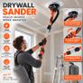 1150W Electric Drywall Sander with Dust Collection, LED Light & Extendable Handle Image 2