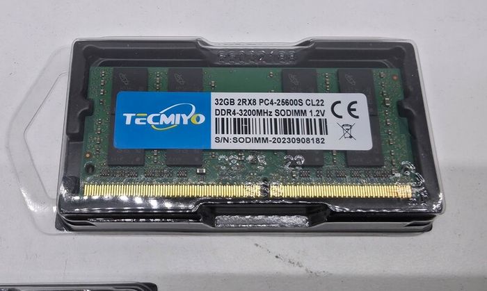 Laptop 32GB DDR4 ram memory 3200MHz Micron chips
