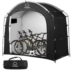 Bike Storage Tent sheds for Outdoor,Waterproof Anti-UV Bike Storage Tent Bicycle Motorcycle Shed Shelter Outdoor Backyard Steel Frame PE Cover Zipper, Cabin