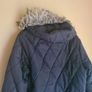 womens DIESEL quilted puffer padded coat jacket Size Medium brown detachable faux fur hood Image 9